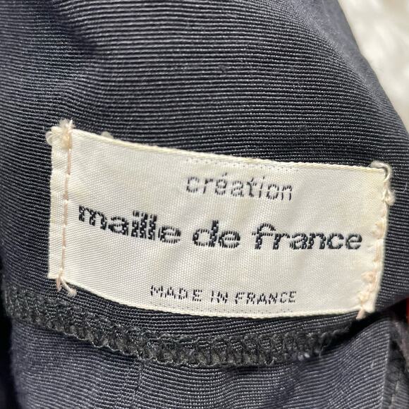 Vintage Creation Maille de France Black Sleeveless Dress S - Picture 7 of 9